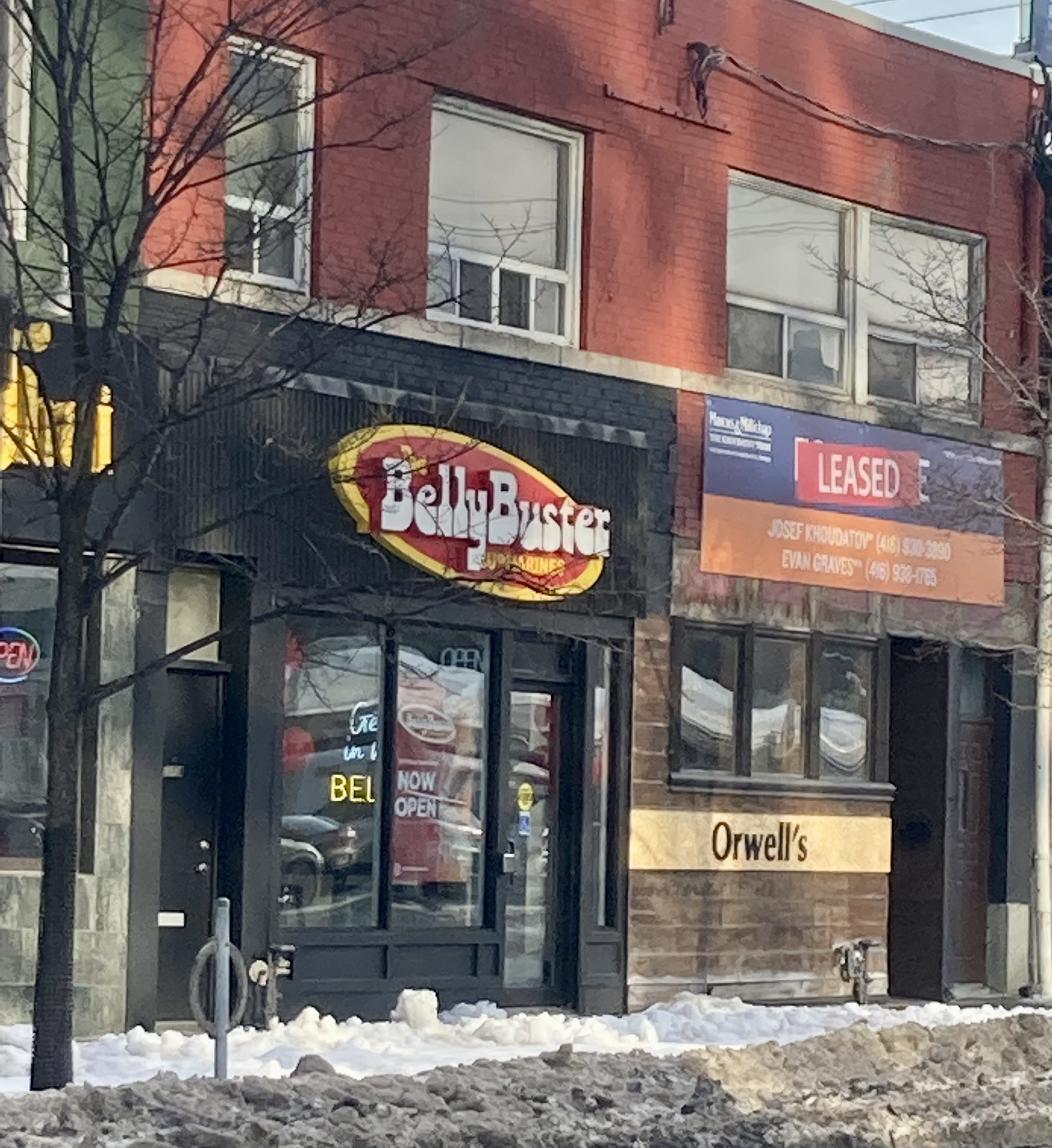 Just Opened: Belly Buster Submarines on Bloor St. West