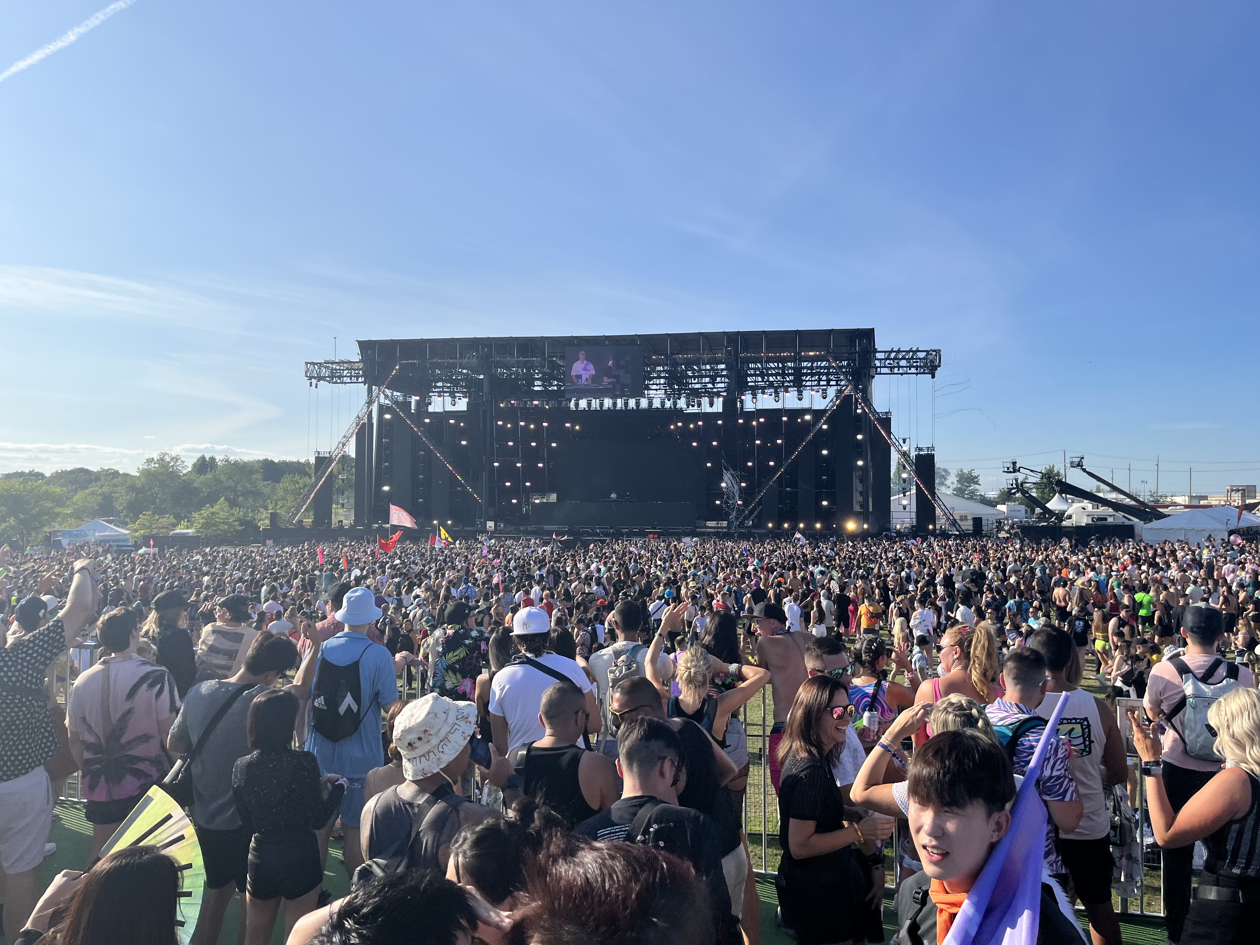 Crowd at VELD in Toronto at Downsview Park