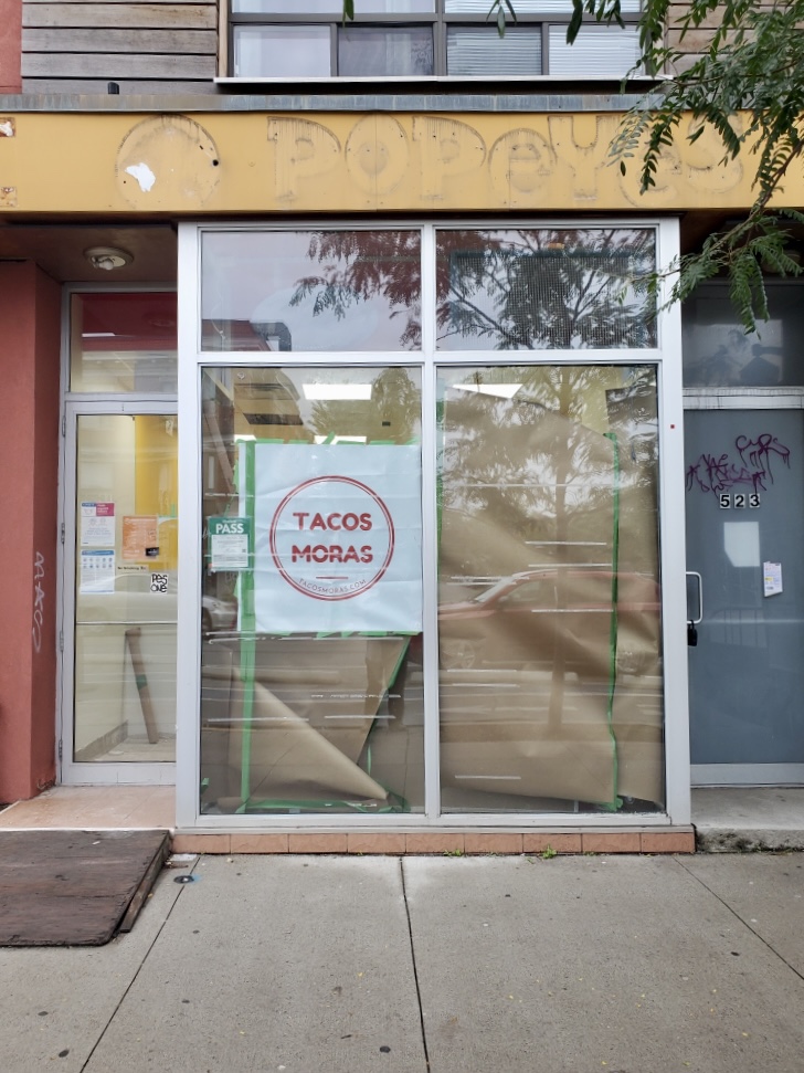Opening Soon: Tacos Moras on the Danforth