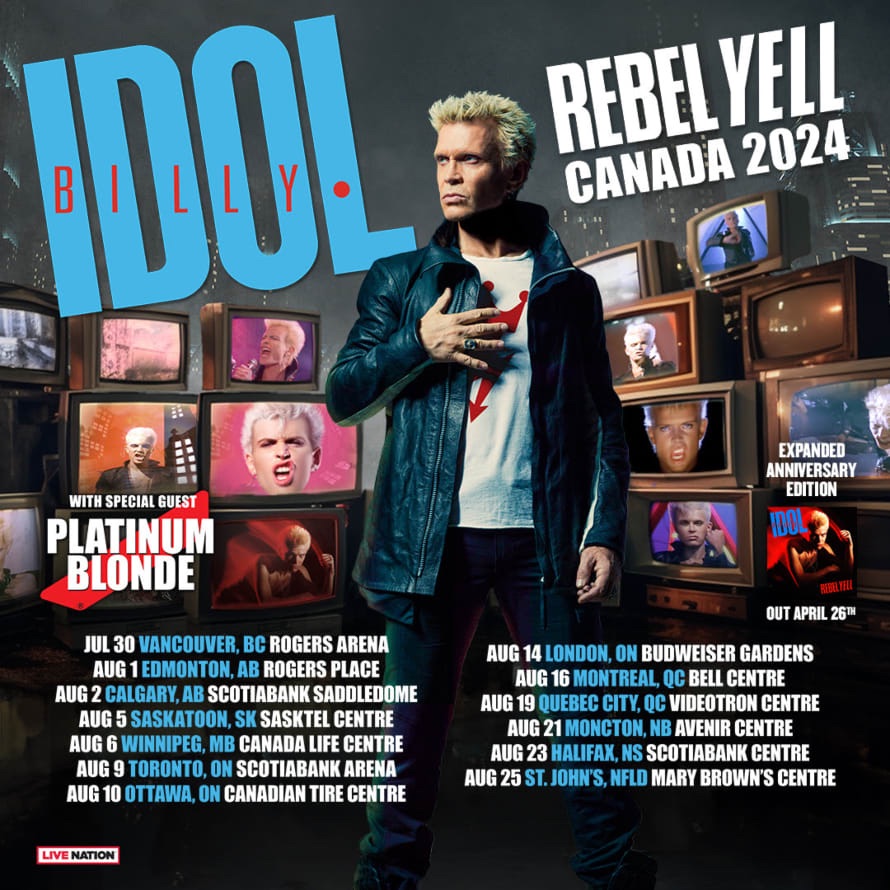 Billy Idol Toronto 2024: Canadian Tour Kicks Off This Summer